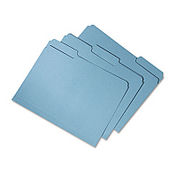 AbilityOne 7530015664144, SKILCRAFT Recycled File Folders, 1/3-Cut 2-Ply Tabs: Assorted, Letter Size, 0.75