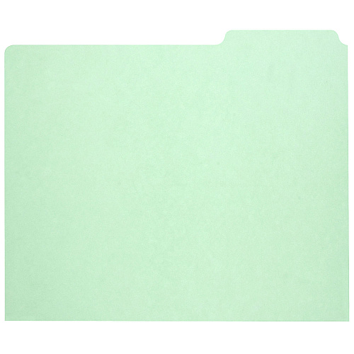AbilityOne 7530009886515, SKILCRAFT File Guide Card, 3-Tab, 11.75 x 10, Light Green, 1 Set