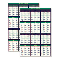 House of Doolittle Four Seasons Business/Academic Recycled Wall Calendar, 24 x 37, 12-Month (July-June): 2025-2026, 12-Month (Jan to Dec): 2026 (390)