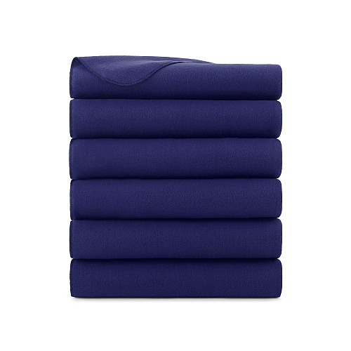 Cozy Soft Polar Fleece Throw Blanket 50x60 Navy - Pack Of 6 (P-FCPL-6PK-NV)