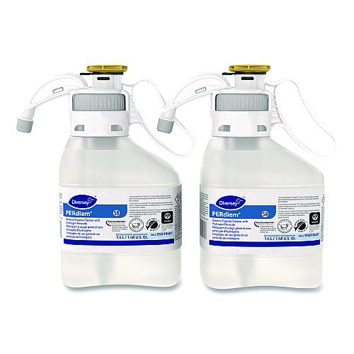 Diversey PERdiem Concentrated General Cleaner with Hydrogen Peroxide, 47.34 oz, Bottle, 2/Carton (95019481)
