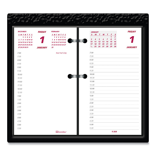 Brownline Daily Calendar Pad Refill, 6 x 3.5, White/Burgundy/Gray Sheets, 12-Month (Jan to Dec): 2026 (C2R)