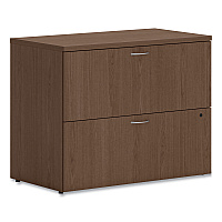 HON Mod Lateral File, 2 Legal/Letter-Size File Drawers, Sepia Walnut, 36
