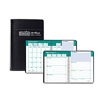 House of Doolittle Express Track Recycled Weekly Appointment Book/Monthly Planner, 8 x 5, Black Cover, 13-Month: Jan 2026 to Jan 2027 (29402)