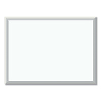 U Brands Melamine Dry Erase Board, 23 x 17, White Surface, Silver Frame (030U0001)