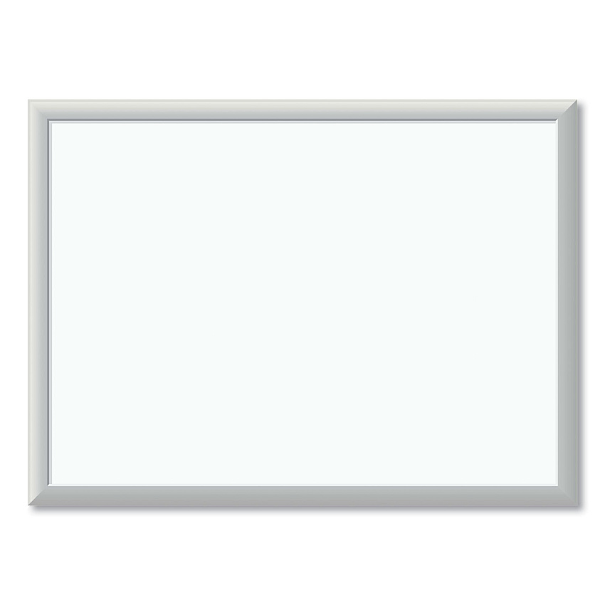 U Brands Melamine Dry Erase Board, 23 x 17, White Surface, Silver Frame (030U0001)