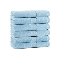 Aston & Arden Egyptian Cotton Hand Towel 16x30 Blue - Pack Of 6 (P-EGYP-1630-BLU)