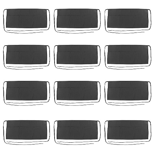 Mariposa Waist Apron 26x12 Black - Pack Of 12 (WAISTAPRON-BLK)