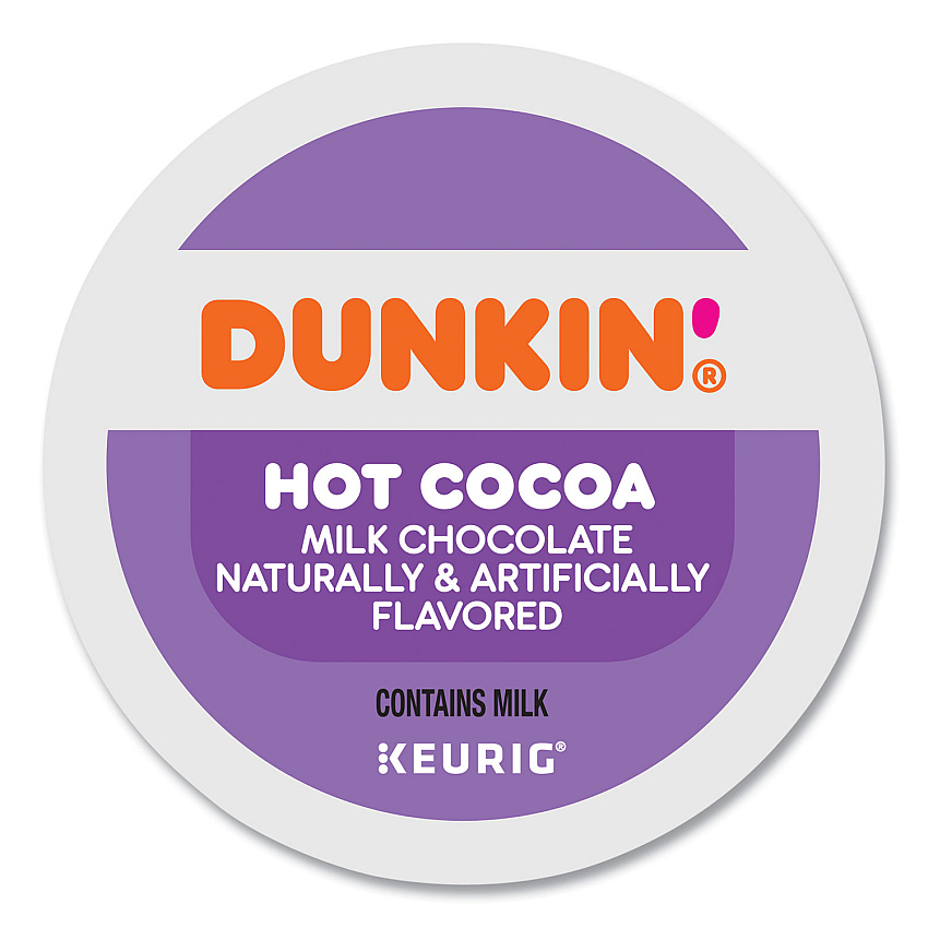 Dunkin Donuts Milk Chocolate Hot Cocoa K-Cup Pods, 22/Box (1261)