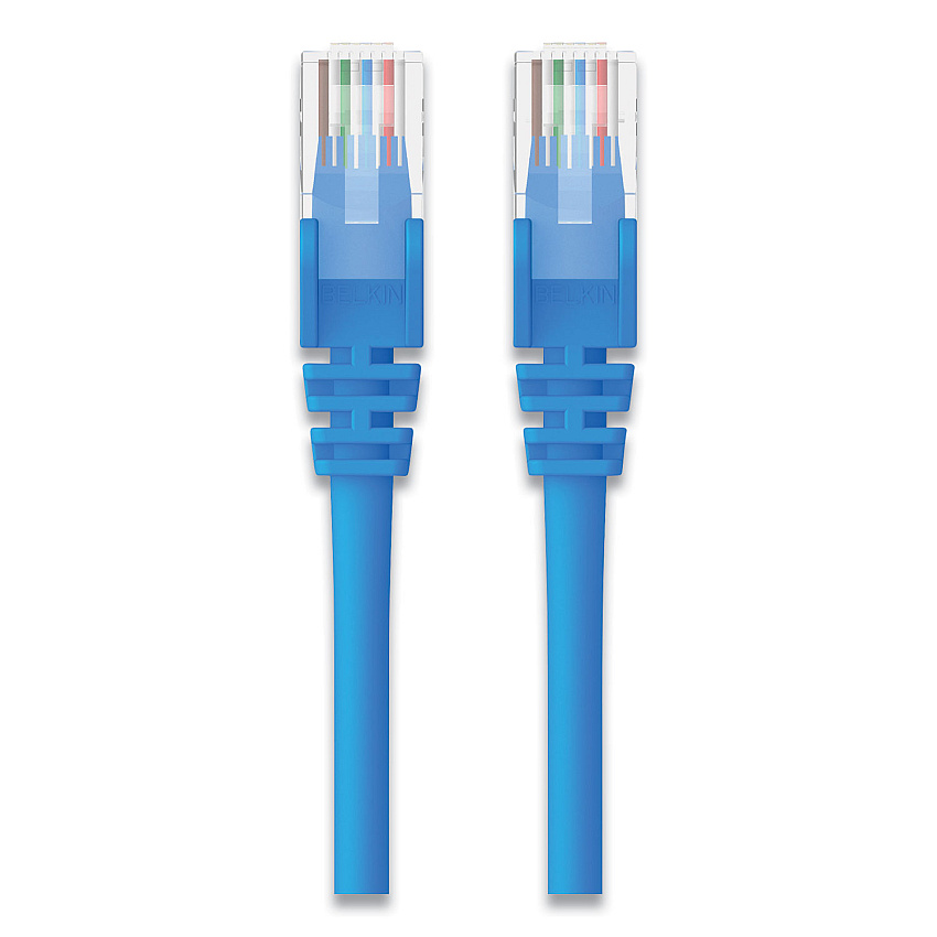 Belkin CAT6 UTP Computer Patch Cable, 7 ft, Blue (A3L98B07BLUS)