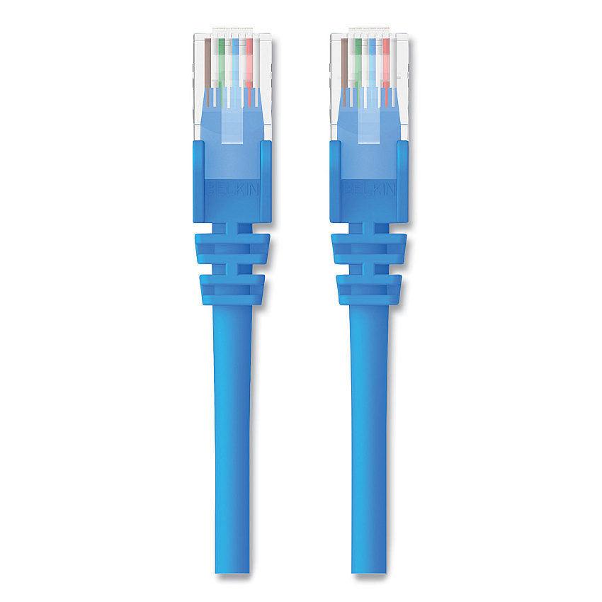 Belkin CAT6 UTP Computer Patch Cable, 2 ft, Blue (A3L98002BLUS)