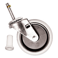 Rubbermaid Commercial Replacement Bayonet-Stem Swivel Casters, Push and Lock Stem (0.44