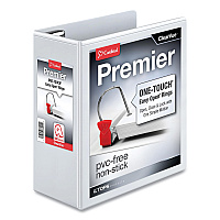 Cardinal Premier Easy Open ClearVue Locking Slant-D Ring Binder, 3 Rings, 4