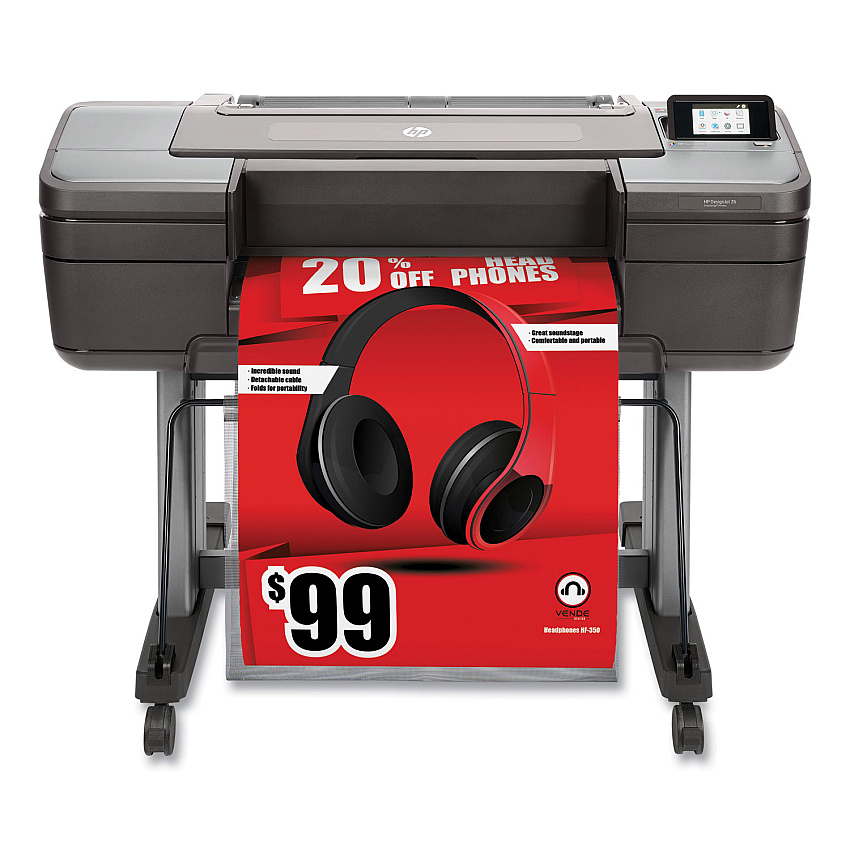 HP DesignJet Z6 24" Wide Format PostScript Inkjet Printer (T8W15A)