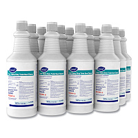 Diversey Crew Heavy Duty Toilet Bowl Cleaner, Minty, 32 oz Squeeze Bottle, 12/Carton (04560)
