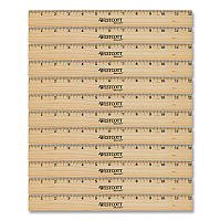 Westcott Beveled Wood Ruler, Standard, 12