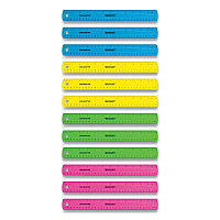 Westcott Non-Shatter Flexible Ruler, Standard/Metric, 12