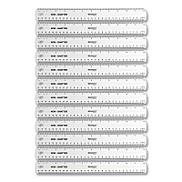 Westcott Non-Shatter Flexible Ruler, Standard/Metric, 12