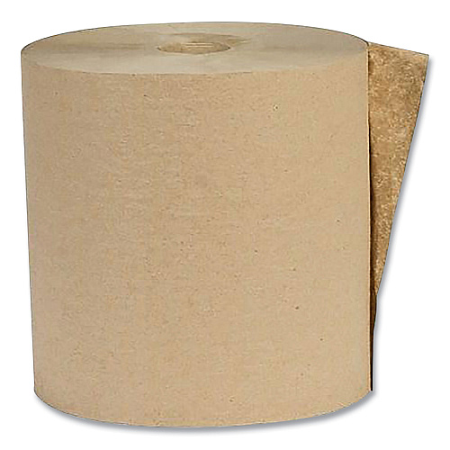 Eco Green&reg; Hardwound Paper Towels, Brown, 800-ft, 6 Rolls (APVEK80166)