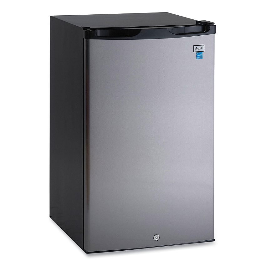 Avanti 4.4 Cu.Ft. Auto-Defrost Refrigerator, 19.25 x 22 x 33, Black with Stainless Steel Door (AR4456SS)