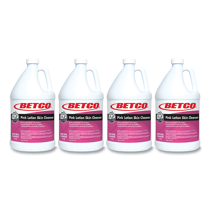 Betco Pink Lotion Skin Cleanser Refill, Clean Bouquet Scent, 1 gal, 4/Carton (1120400)
