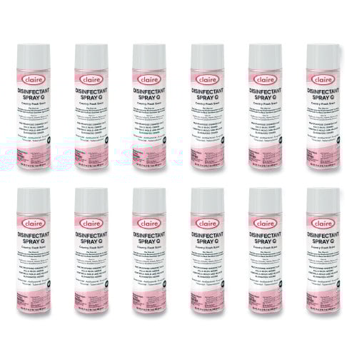 Claire Spray Q Disinfectant, Country Fresh Scent, 17 oz Aerosol Spray