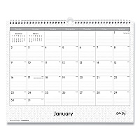 Blue Sky Enterprise Wall Calendar, Geometric Artwork, 15 x 12, White/Gray Sheets, 12-Month (Jan to Dec): 2026 (111292)