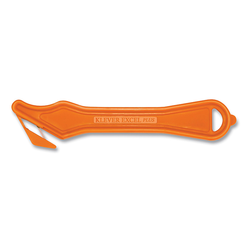 Klever Kutter Excel Plus Safety Cutter, 7"  Plastic Handle, Orange, 10/Box (PLS40030G)