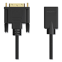 NXT Technologies DVI to HDMI Adapter, 6", Black (24400010)