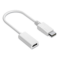 NXT Technologies DisplayPort to HDMI Adapter, 6", White (24400011)