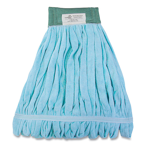O'Dell EchoFiber Microfiber Loop Mop, Medium, Split Microfiber, 14 x 14, 5" Headband, Blue (MWTMB)