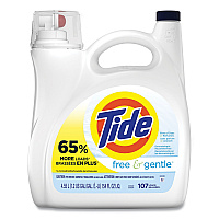 Tide&reg; Free and Gentle Liquid Laundry Detergent, 154 oz. Pump Bottle (57471)