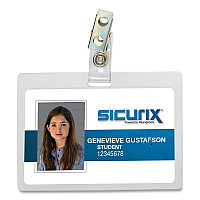 Baumgartens 55120 Sicurix ID Neck Pouch, Vertical, 3 3/4 X 9, Black