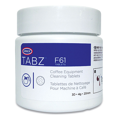 Urnex Tabz Coffee Equipment Cleaning Tablets, 0.14 oz Tablet, 30 Tablets/Jar (60031)