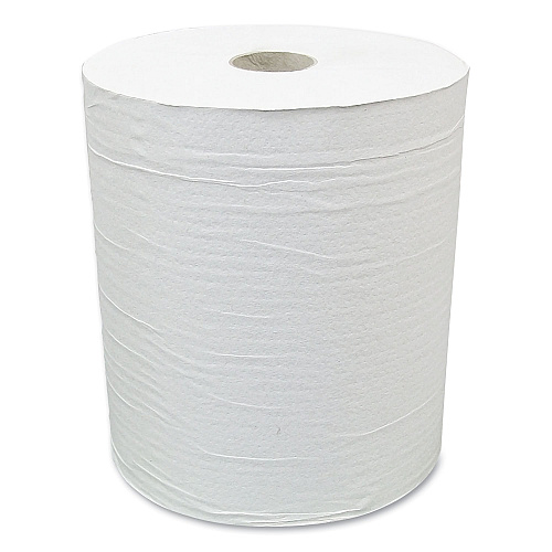 Eco Green&reg; Hardwound Paper Towerls, White, 800 ft, 6 Rolls (EN80166)