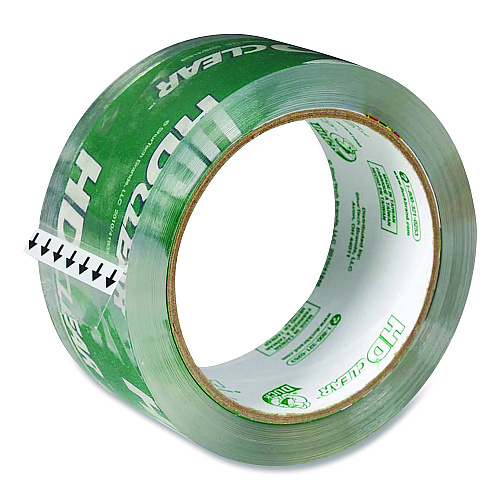 Duck Heavy-Duty Carton Packaging Tape, 3" Core, 1.88" x 54.6 yds, Clear (DUCSC55CLEAR)