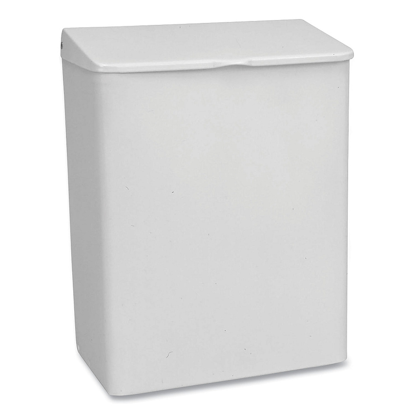 Impact Enamel Feminine Napkin Receptacle, Metal, White (25033000)