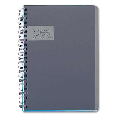 Oxford Idea Collective Professional Notebook, 1-Subject, Medium/College Rule, Gray Cover, (80) 8 x 4.87 Sheets (57010IC)