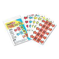 Redi-Tag Removable Sign Here Flags, Assorted Colors, 100/Pack (77830)