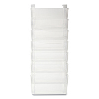 TRU RED Unbreakable Plastic Wall File, 7 Sections, Letter Size, 13" x 3.81" x 30.78", Clear (24380812)