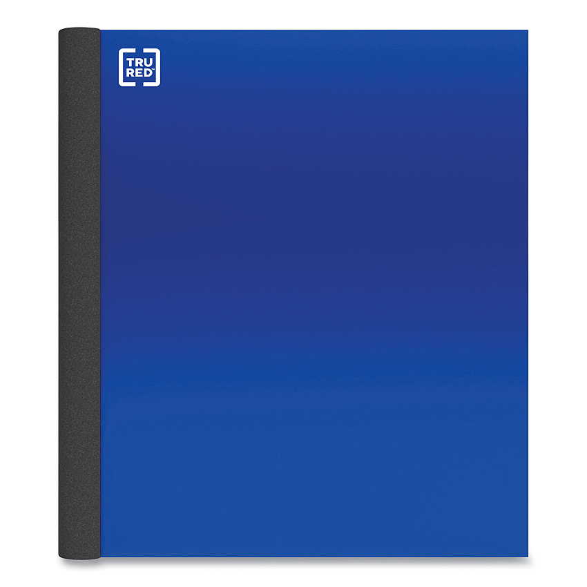 TRU RED Three-Subject Notebook, Twin-Wire, Medium/College Rule, Blue Cover, (150) 11 x 8.5 Sheets (24423013)