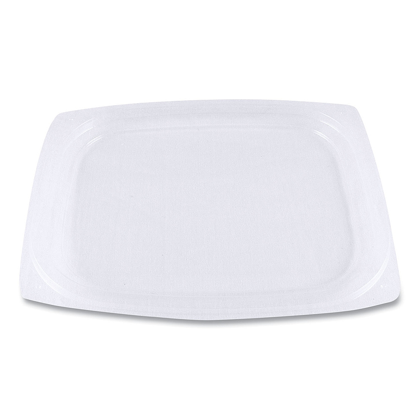 World Centric PLA Rectangular Deli Container Lids, 4.8 x 5.9 x 0.3, Clear, Plastic, 900/Carton (RDLCS8)
