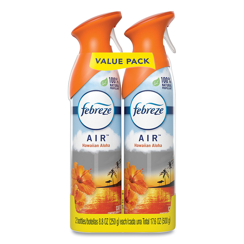 Febreze AIR, Hawaiian Aloha, 8.8 oz Aerosol Spray, 2/Pack (97794PK)