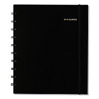 AT-A-GLANCE Move-A-Page Academic Weekly/Monthly Planners, 11 x 9, Black Cover, 12-Month (July to June): 2025 to 2026 (70957E05)
