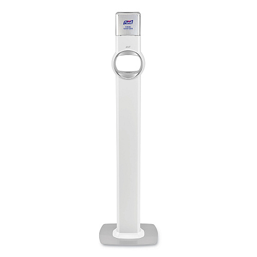 Fs6 Touch-free Floor Stand Dispenser, 1,200 Ml, 12.5 X 11.3 X 38.5, White