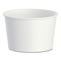 SOLO Double Poly Paper Food Containers, 8 oz, 3.8