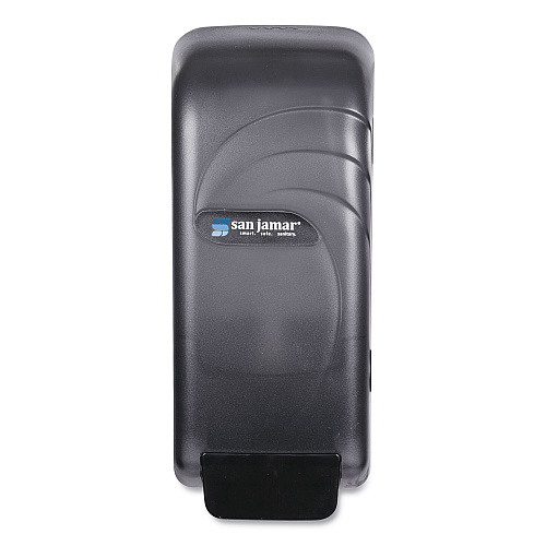 San Jamar Oceans Universal Liquid Soap Dispenser, 800 mL, 4.5 x 4.38 x 10.5, Black (S890TBK)