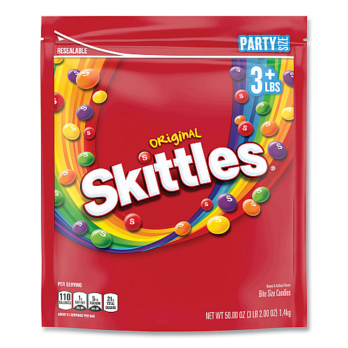 Skittles Chewy Candy, 54 oz Bag, Original (24552)