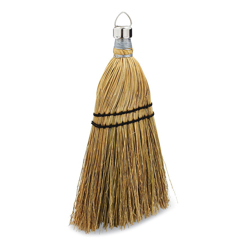 Rubbermaid Commercial Corn Whisk Broom, Corn Bristles, 12.2" Length, Yellow (FG9B5500YEL)