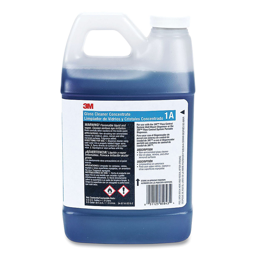 Glass Cleaner Concentrate, 2 L Bottle, 4/carton